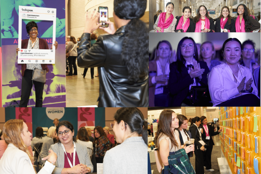 A collage of past attendees of the PA Conference for Women. Picture yourself here!